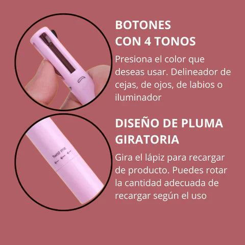 Lápiz MultiGlow Make Up 4 en 1 🤩¡SUPER PROMOCIÓN!🤩