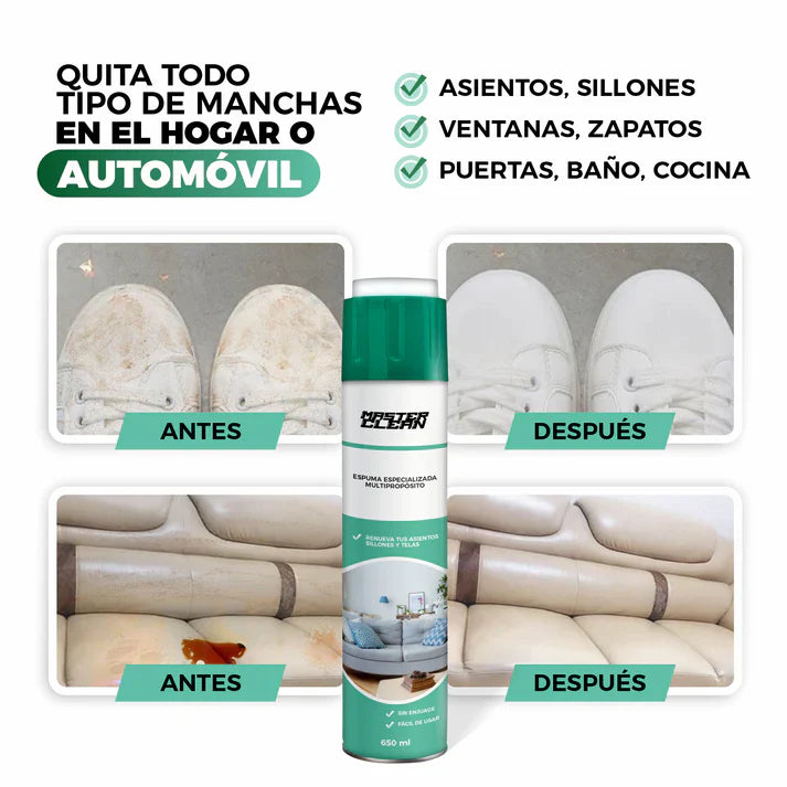 Espuma Especializada De Limpieza Multipropósito - MasterClean - SOLO POR HOY 2X1